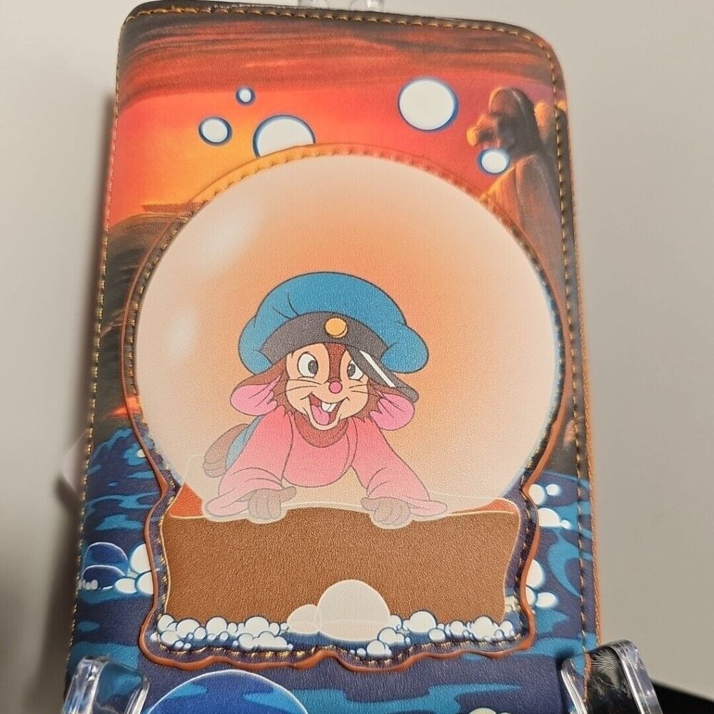 LoungeFly An American Tail Fievel Bubbles Zip Around Wallet - Multicolored